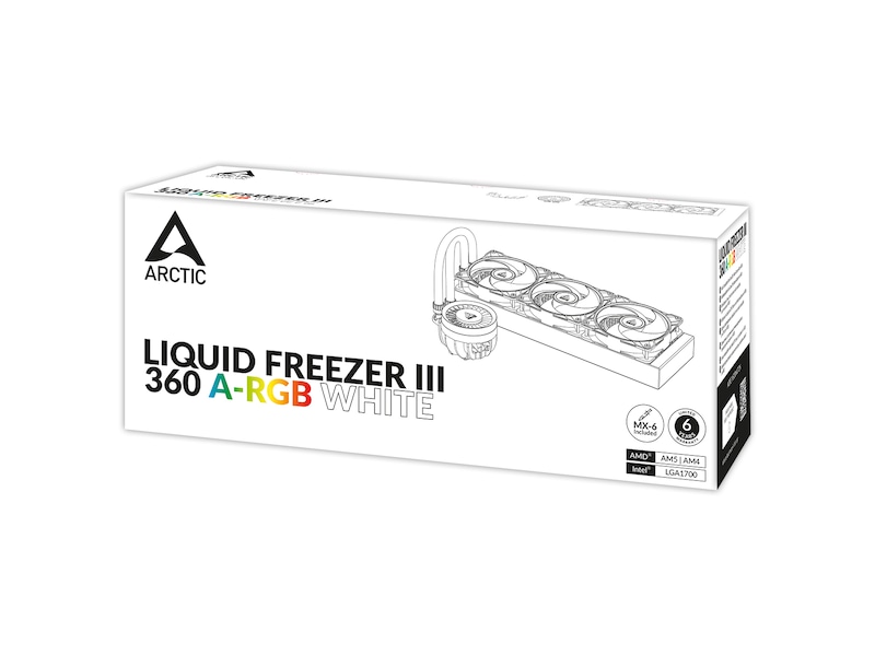 Arctic Liquid Freezer III 360 A-RGB Kylare (vit) CPU - Vattenkylning