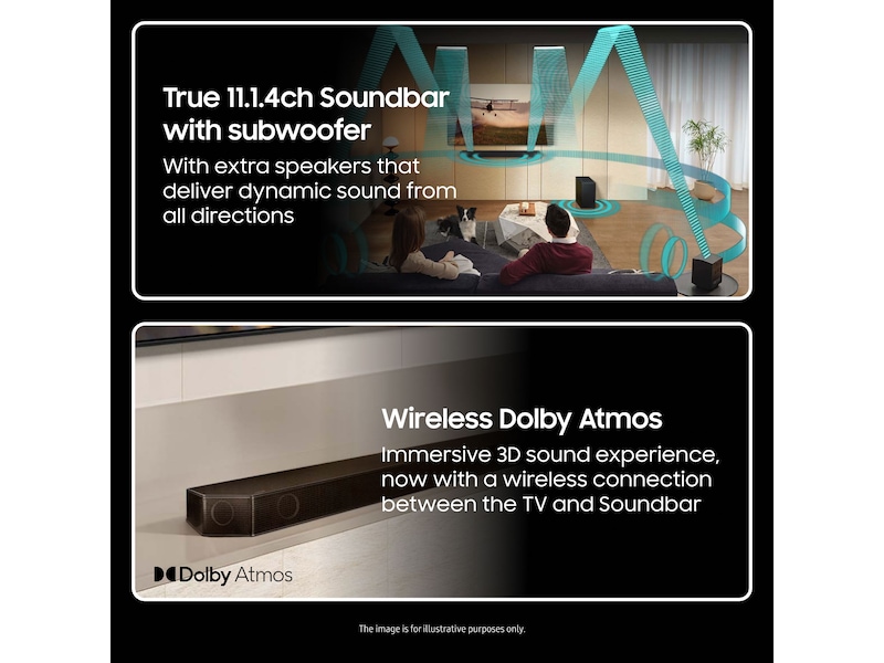 Samsung HW-Q995D soundbar med subwoofer (svart) Soundbars