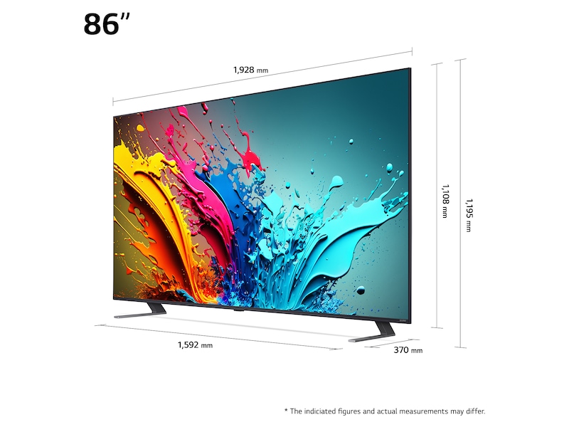 LG 86'' QNED 85 4K TV (2024) 86QNED85T6C Över 80 tums TV