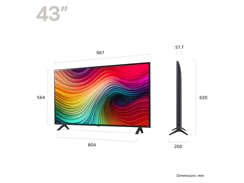 LG 43'' NANO 81 4K TV (2024) 43NANO81T6A TV