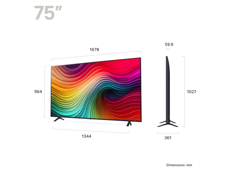 LG 65'' NANO 81 4K TV (2024) 65NANO81T6A TV