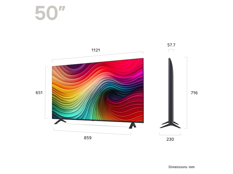 LG 50'' NANO 81 4K TV (2024) 50NANO81T6A TV