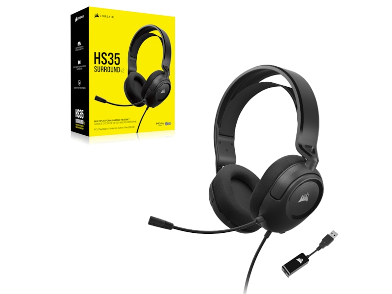 Corsair HS35 Surround v2 gamingheadset (carbon) Gamingheadset