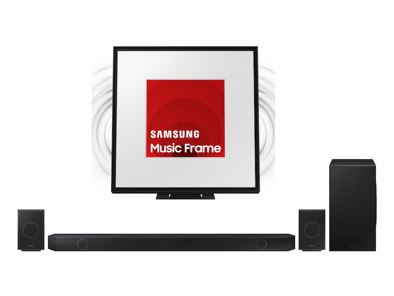 Samsung HW-Q995D soundbar med subwoofer + Samsung Music Frane Soundbars