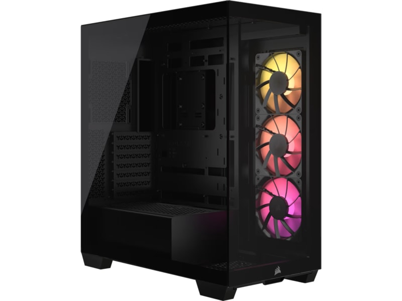 Corsair 3500X ARGB Tempered Glass Mid Tower (svart) Midi tower