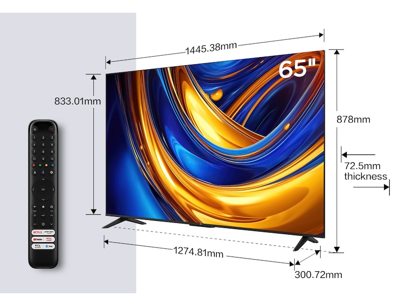 TCL 65" 65V6B 4K HDR Google TV TV