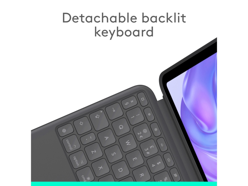 Logitech iPad Pro 11" Combo Touch Tangentbordfodral (grafitt) Skydd