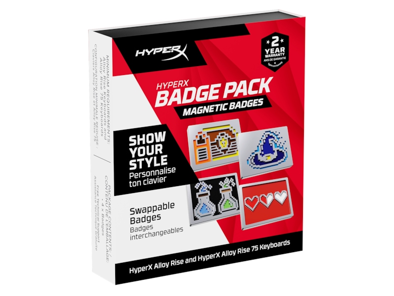 HyperX 8 Bit Series Magnetic Badge Tillbehör till gaming tangentbord och mus