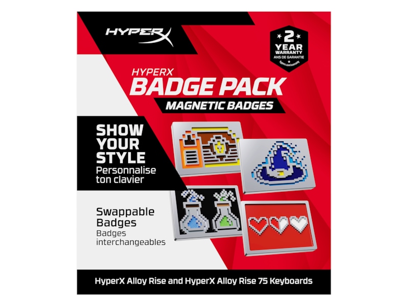 HyperX 8 Bit Series Magnetic Badge Tillbehör till gaming tangentbord och mus