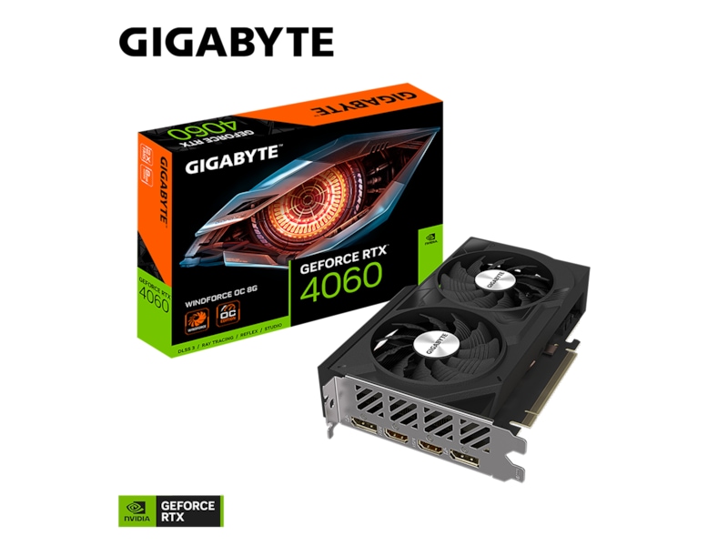 Gigabyte GeForce RTX 4060 Windforce OC Grafikkort