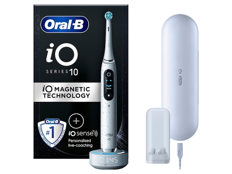 Oral-B iO 10 elektrisk tandborste (stjärndamm vit) Eltandborste