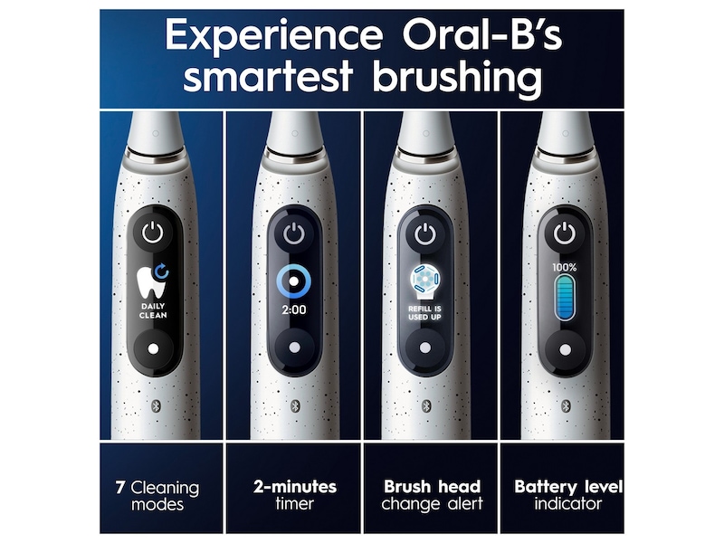 Oral-B iO 10 elektrisk tandborste (stjärndamm vit) Eltandborste