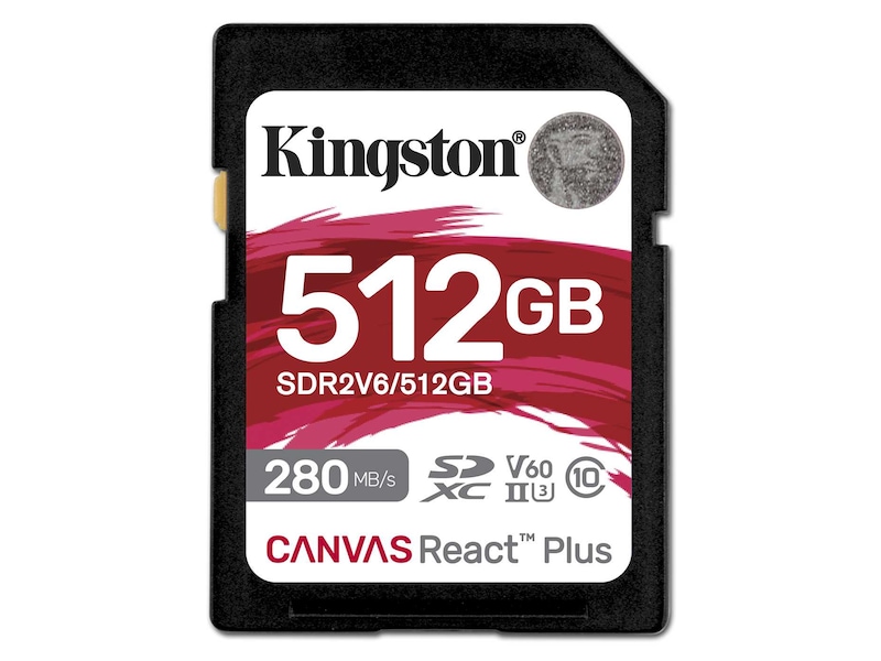 Kingston Canvas React Plus V60 512GB Minneskort