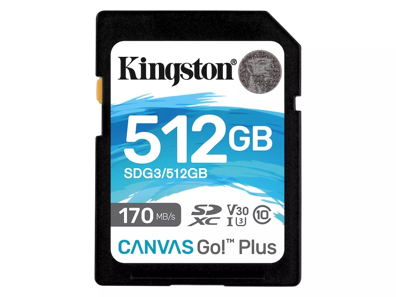 Kingston Canvas Go Plus SDXC 512GB Minneskort