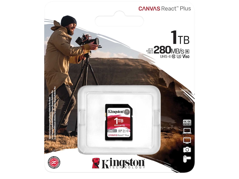 Kingston Canvas React Plus V60 1TB Minneskort