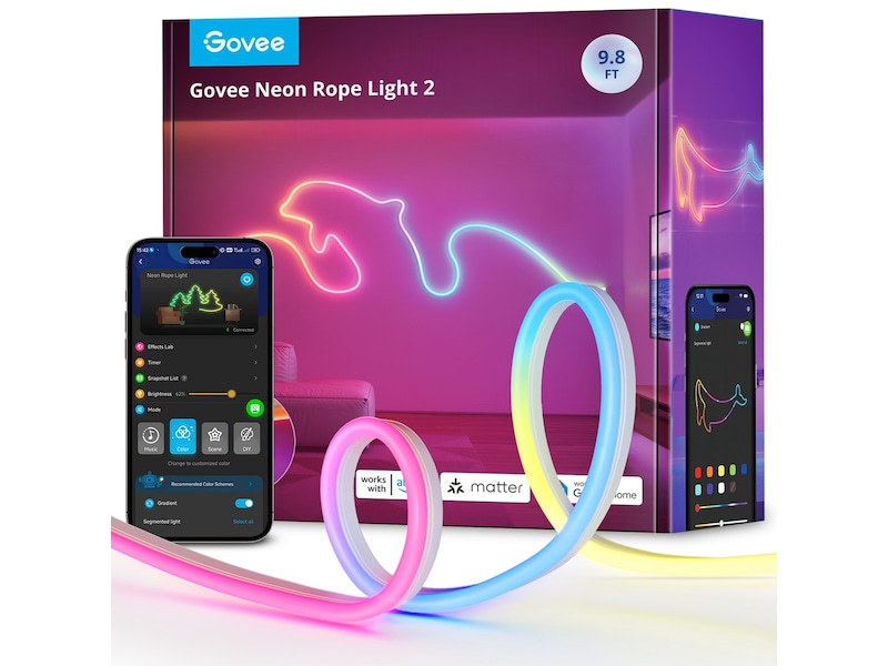 Govee Neon Rope Light 2 - 3 meter Led strips & underhållning