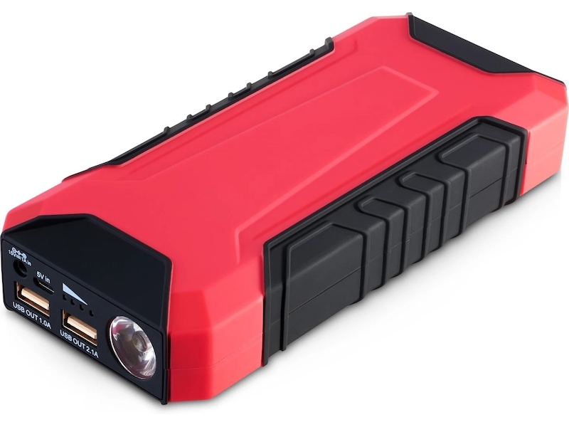 Andersson Powerbank + Jumpstarter 8000 mAh (röd) Powerbank