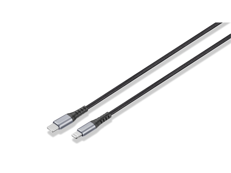 Andersson flätad USB-C till Lightning-kabel 3m (svart) USB-kablar