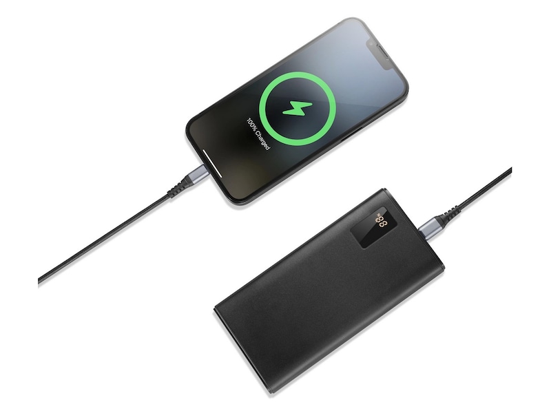 Andersson flätad USB-C till Lightning-kabel 3m (svart) USB-kablar