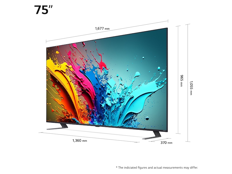 LG 75'' QNED 85 4K TV (2024)  75QNED85T6C + soundbar 70 - 79 tums TV