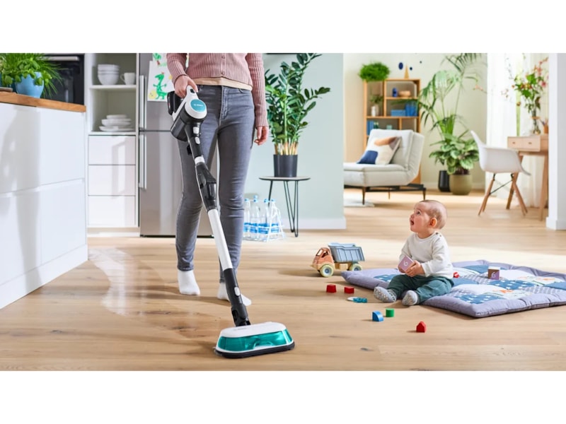 Bosch Unlimited 7 ProHygienic Aqua 2-i-1 dammsugare och mopp (vit) Dammsugare