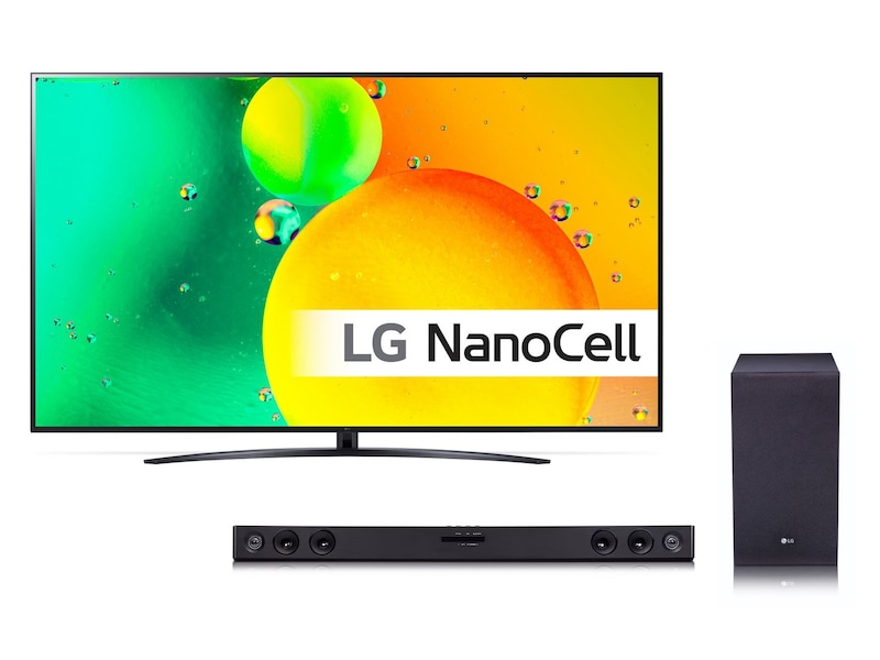 LG 75" NANO NanoCell 4K TV 75NANO76 70 - 79 tums TV