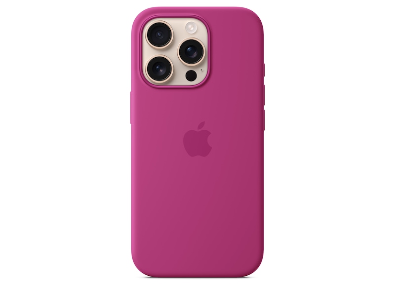 Apple iPhone 16 Pro Silikonskal (lila fuchsia) Mobilskal