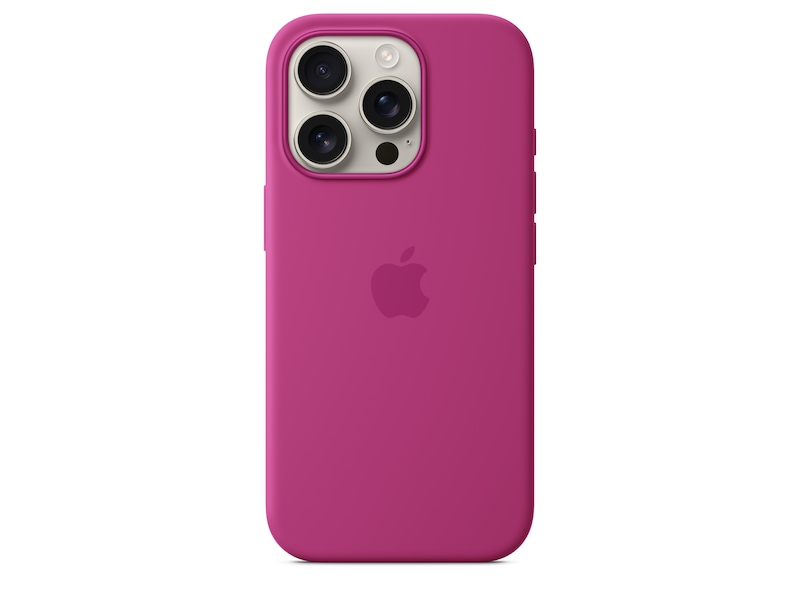 Apple iPhone 16 Pro Silikonskal (lila fuchsia) Mobilskal