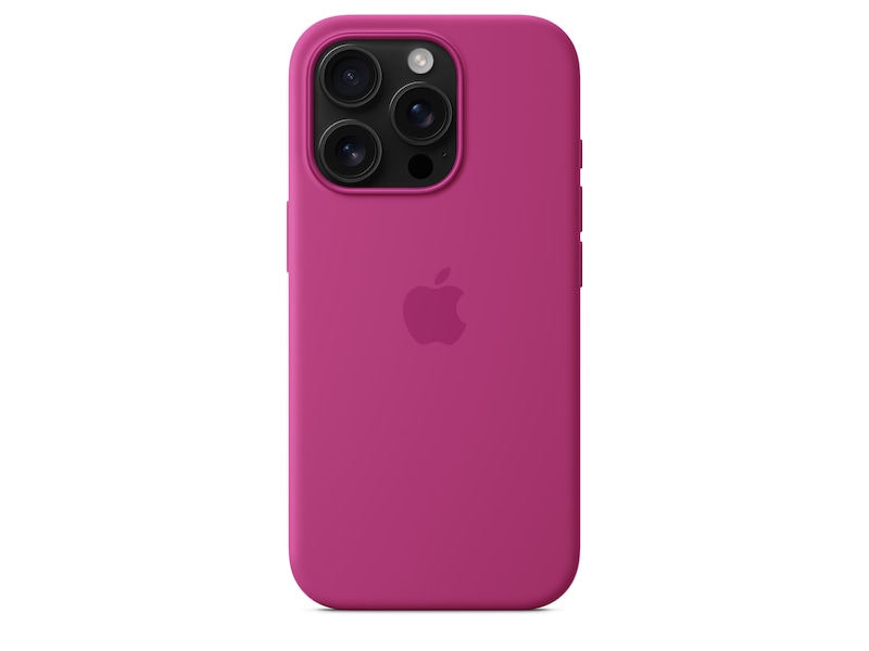 Apple iPhone 16 Pro Silikonskal (lila fuchsia) Mobilskal