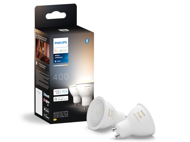 Philips Hue White Ambiance 4.2W GU10 2PK LED-lampor & glödlampor