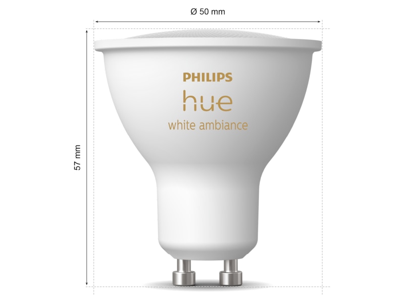 Philips Hue White Ambiance 4.2W GU10 2PK LED-lampor & glödlampor