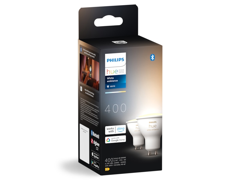 Philips Hue White Ambiance 4.2W GU10 2PK LED-lampor & glödlampor