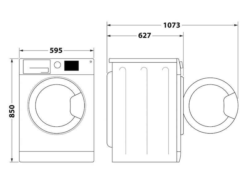 Whirlpool FFB 9458 WV EE tvättmaskin (vit) Tvättmaskin