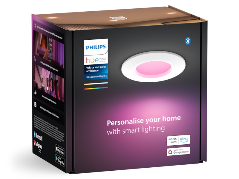 Philips Hue Slim infälld belysning 90 mm (vit) Taklampa