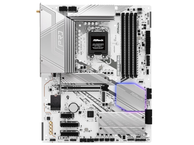 ASRock Z890 PRO RS WIFI Moderkort (vit) Intel Socket