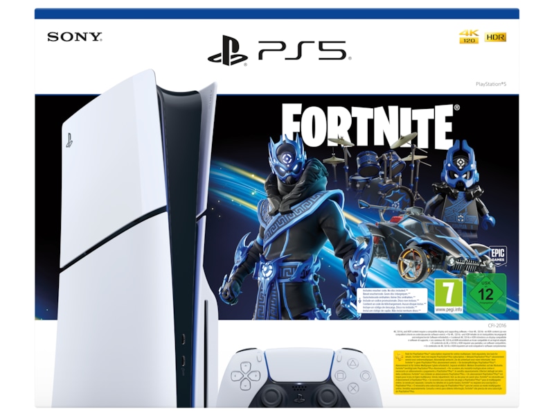 PlayStation 5 Slim och Fortnite Cobalt Star PlayStation