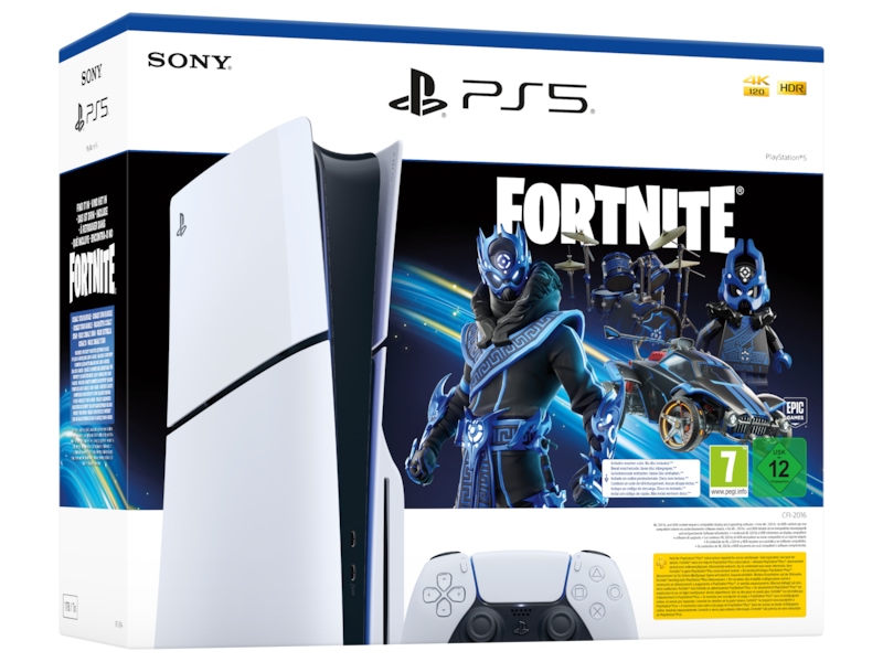 PlayStation 5 Slim och Fortnite Cobalt Star PlayStation