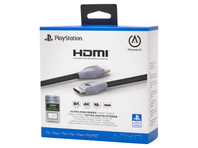 PowerA Ultra high speed HDMI-kabel (svart/vit) HDMI-kablar