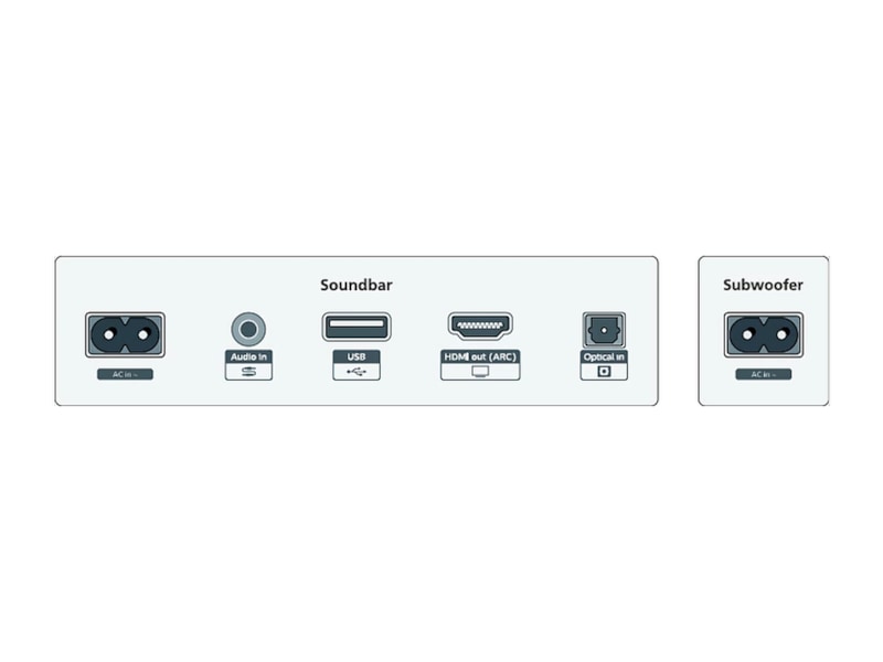 Philips TAB5309/10 2.1 Soundbar med trådlös subwoofer Soundbars