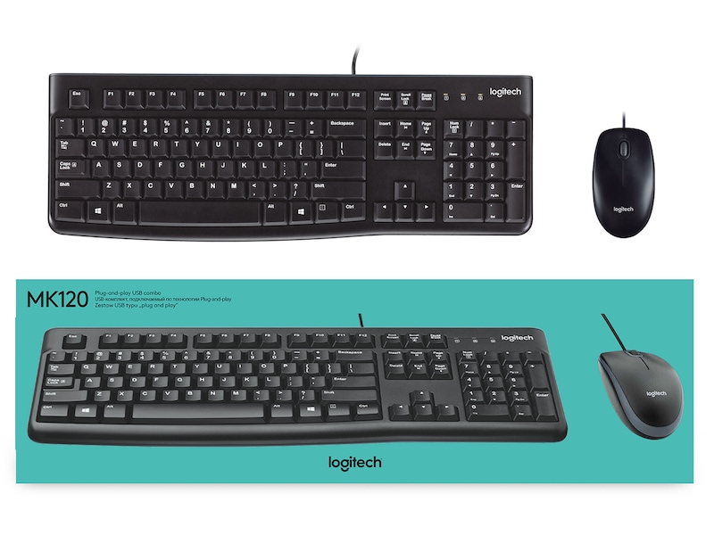 Logitech MK120 Combo Mus & tangentbord -combo-paket