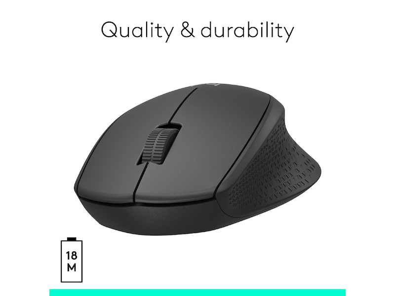 Logitech M330 Silent Plus Trådlös PC mus (svart) Mus