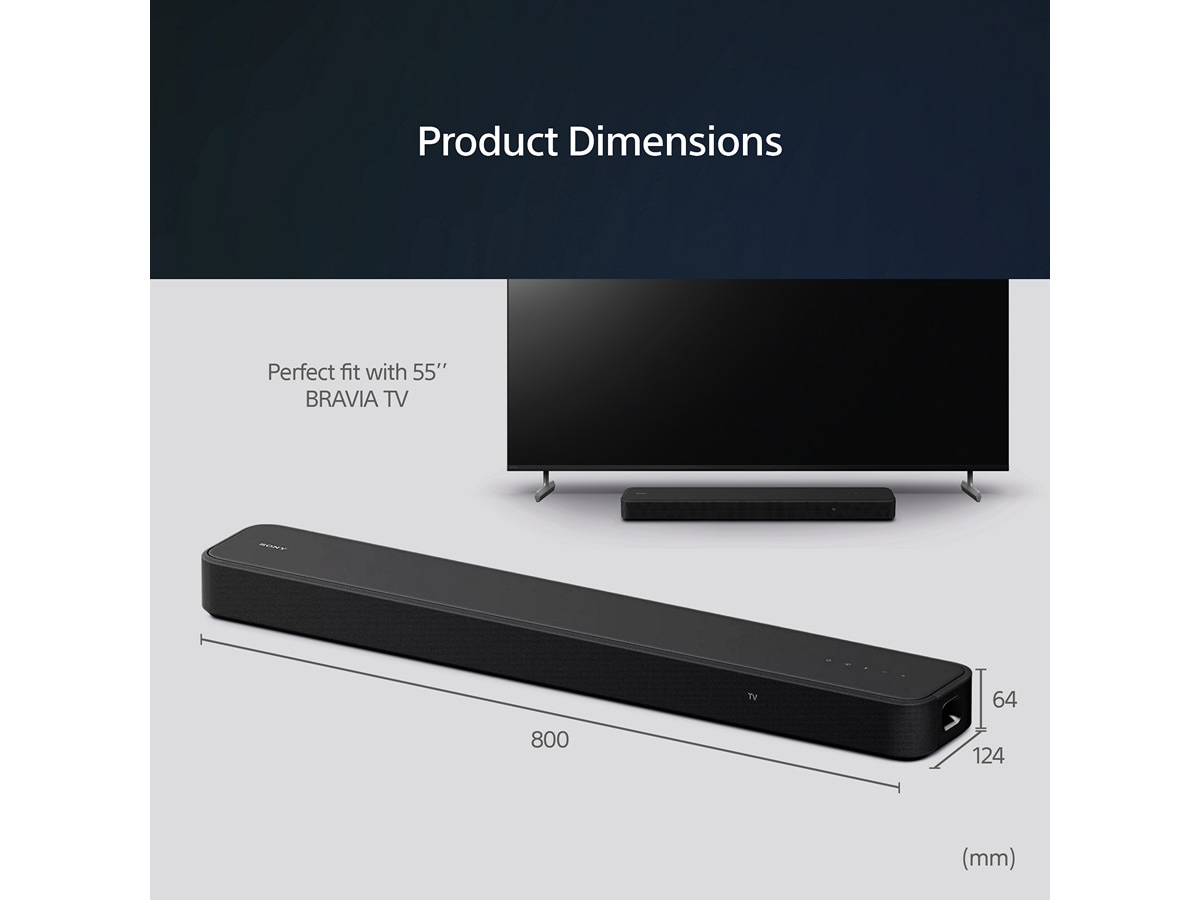 Sony HT-S2000 Dolby Atmos® Soundbar (svart) Soundbars