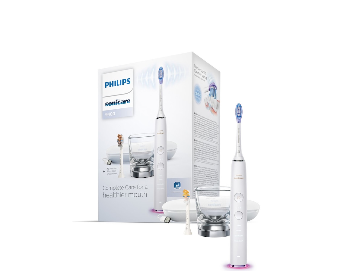 Philips DiamondClean Smart 9400 Sonic eltandborste HX9917/88 (vit) Eltandborste