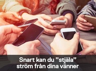 Snart kan du "stjäla" ström från dina vänner