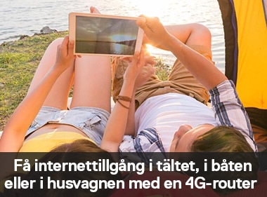 Få internettillgång i tältet, i båten eller i husvagnen med en 4G-router