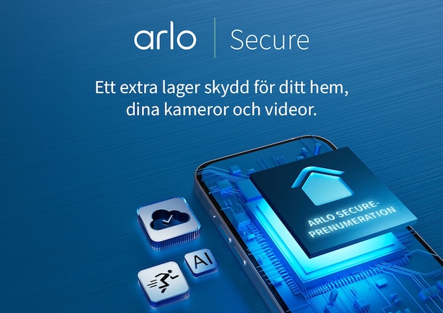 Arlo Secure-prenumeration (säljs separat)