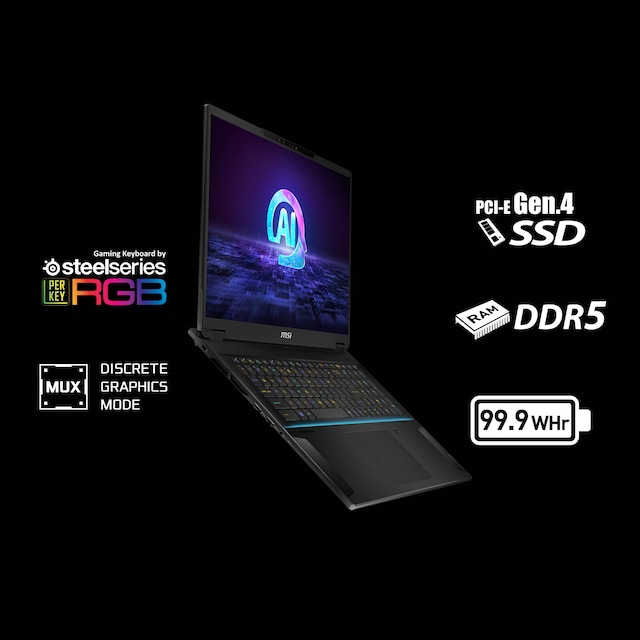 MSI Stealth 18 AI Studio 18" speldator