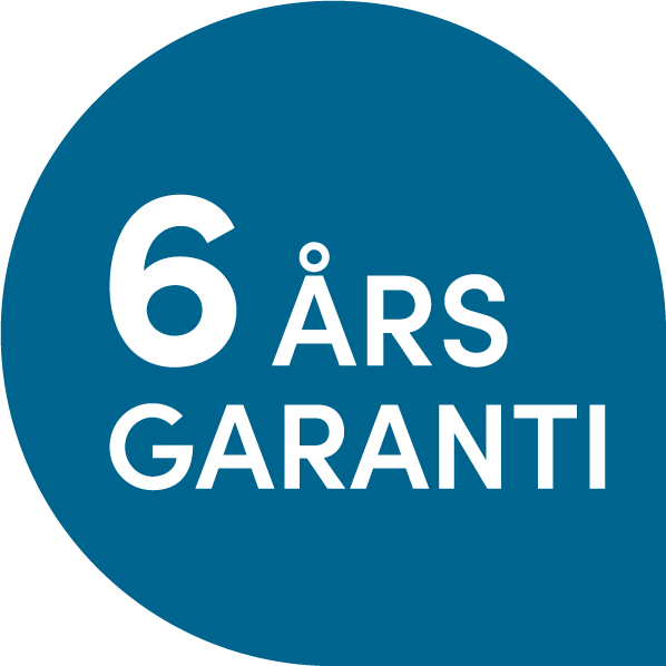 6 års garanti